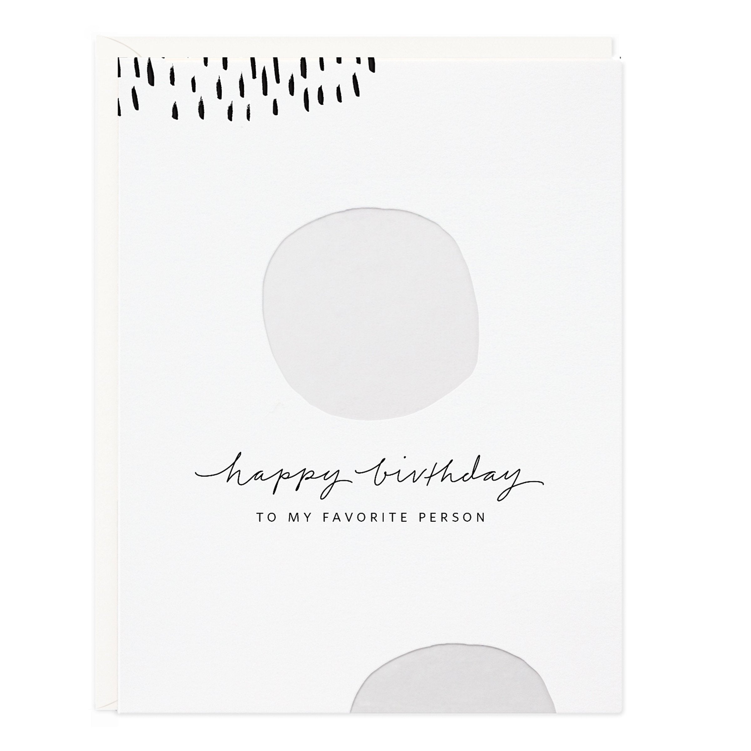 Happy Birthday White Dots Card - Ramona & Ruth