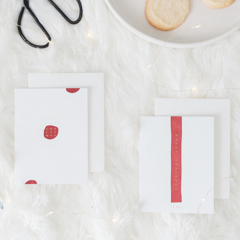Happy Holidays Line Card - Ramona & Ruth
