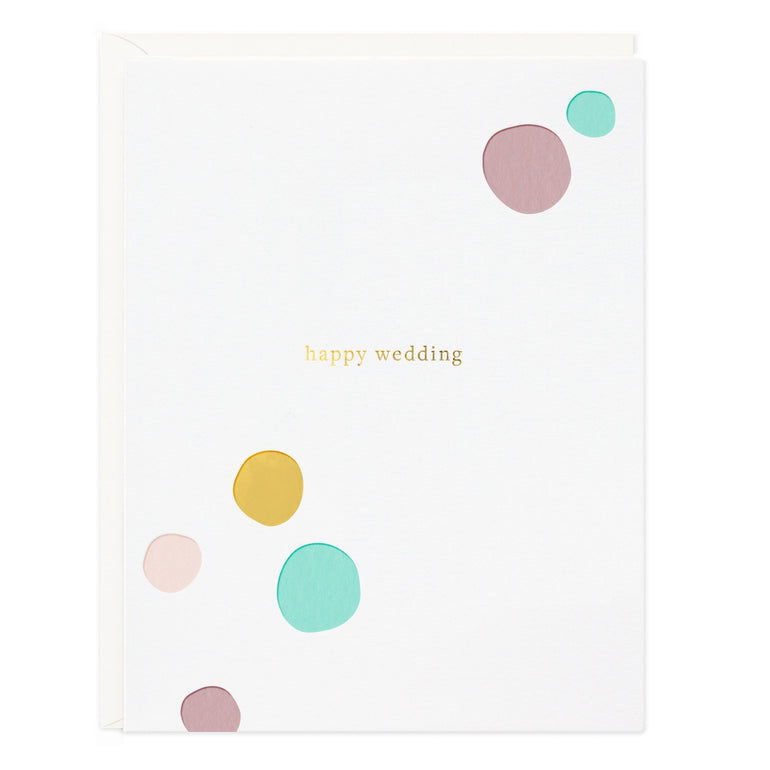 Happy Wedding Confetti Card - Ramona & Ruth