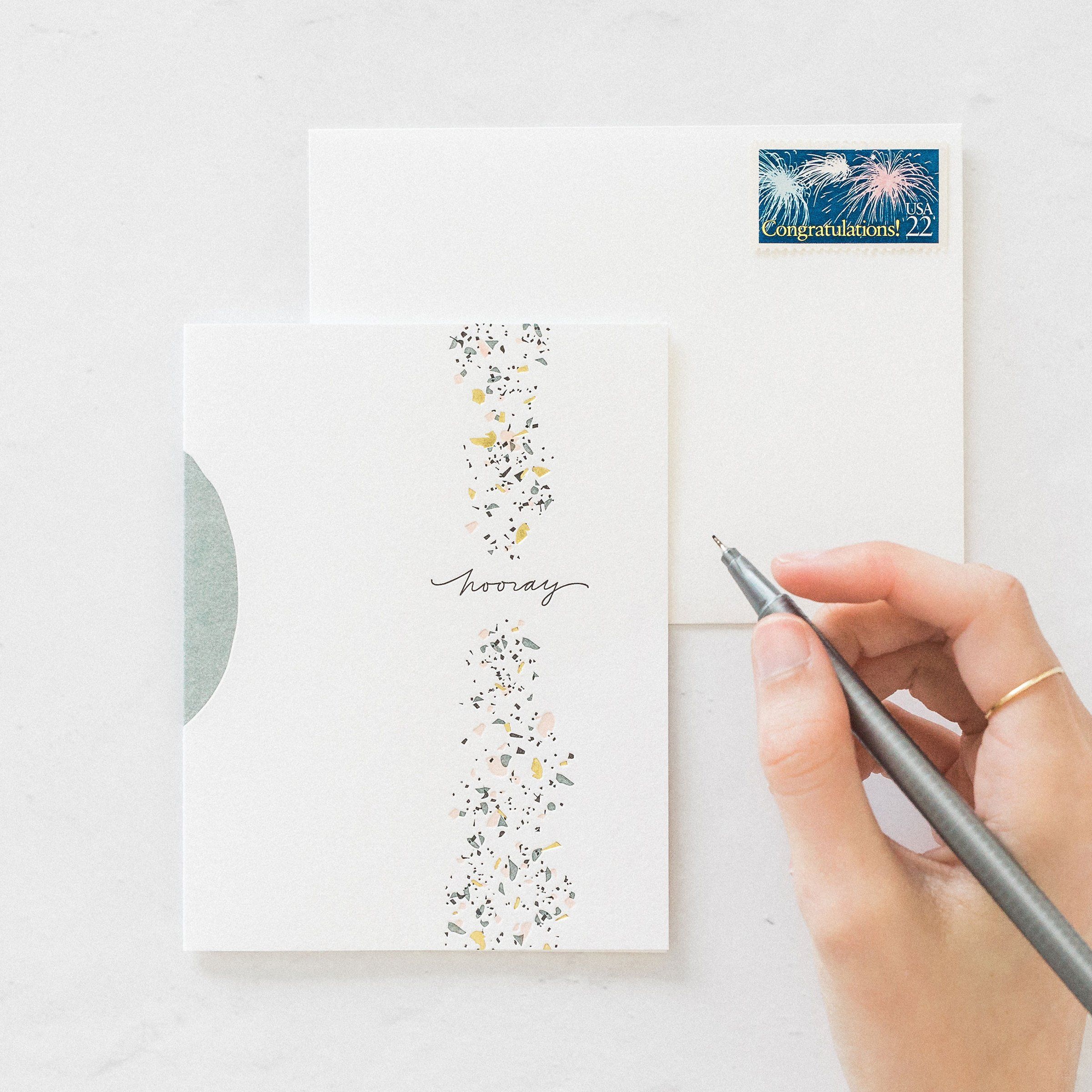 Hooray Confetti Card - Ramona & Ruth