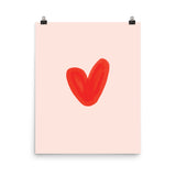 Little Heart Art Print - Ramona & Ruth 16″×20″ 
