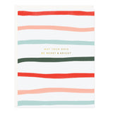 Merry & Bright Stripes Card - Ramona & Ruth 