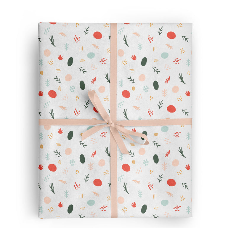 Merry Shapes Gift Wrap - Ramona & Ruth 