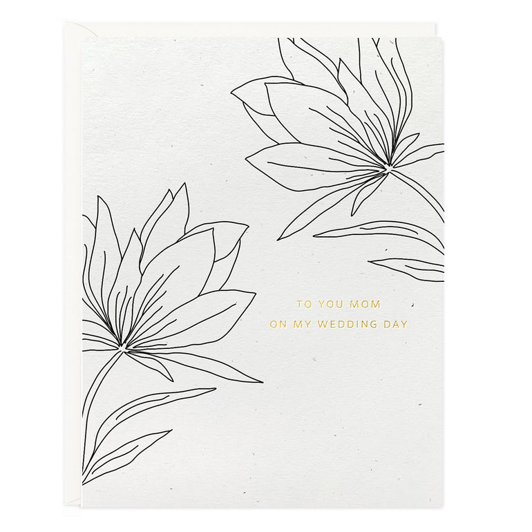 Mom Wedding Day Botanical Card - Ramona & Ruth
