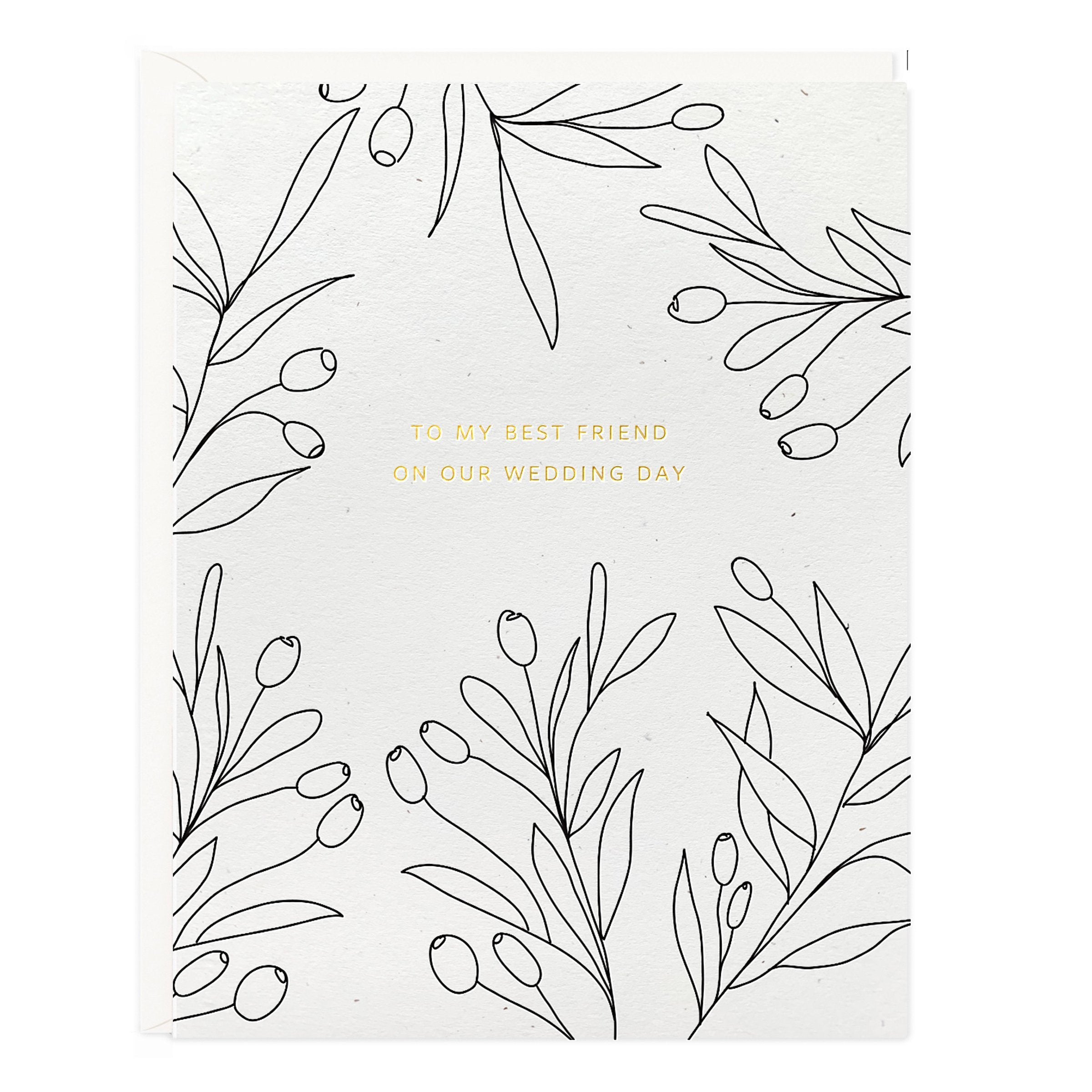 Our Wedding Day Botanical Card - Ramona & Ruth