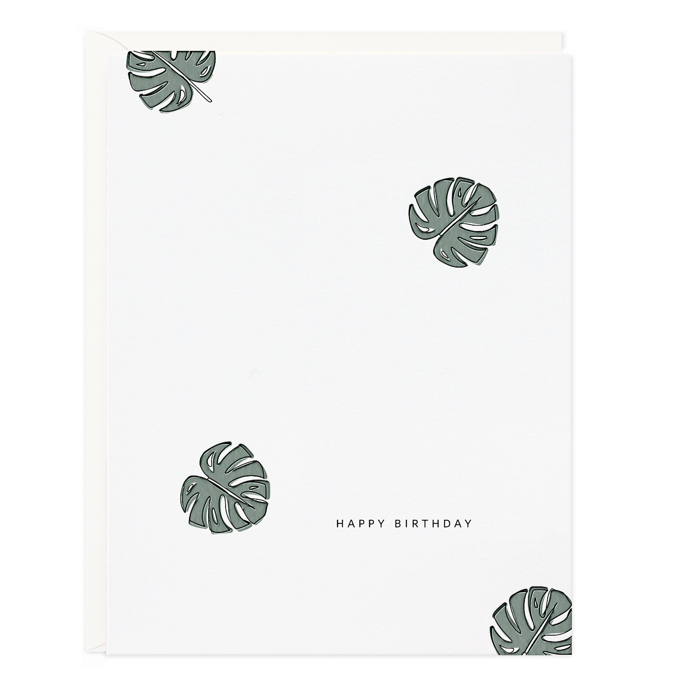 Philodendron Birthday Card - Ramona & Ruth