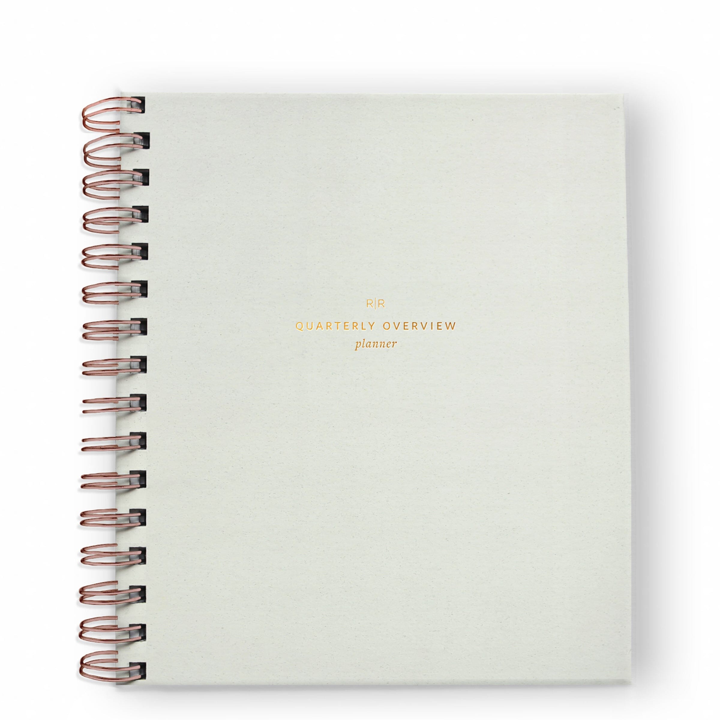 Quarterly Overview Planner - Ramona & Ruth Chalk White 
