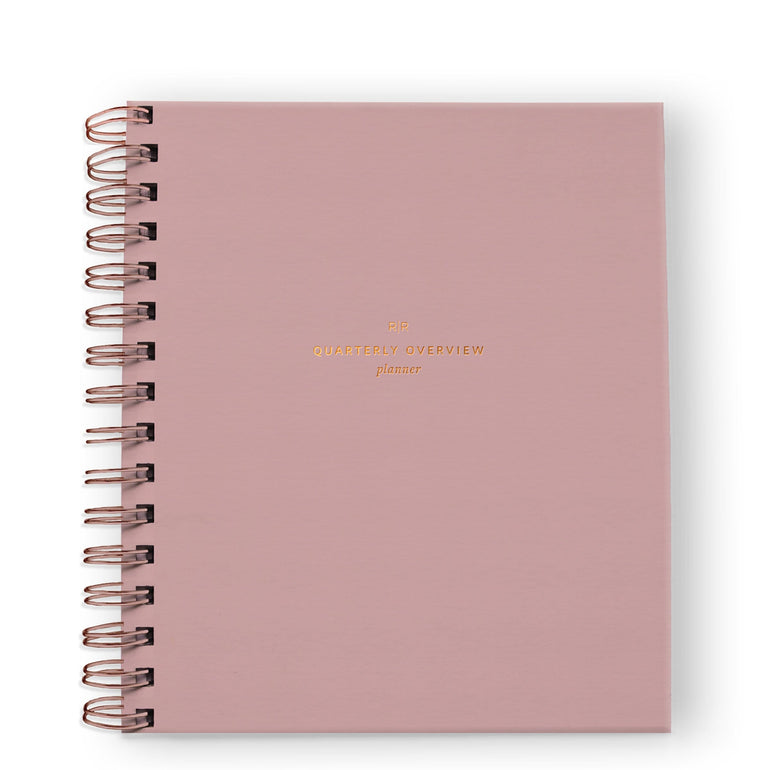 Quarterly Overview Planner - Ramona & Ruth Dusty Rose 