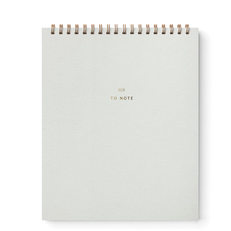 Sample Sale - To Note Lined Notebook - Ramona & Ruth Chalk White 