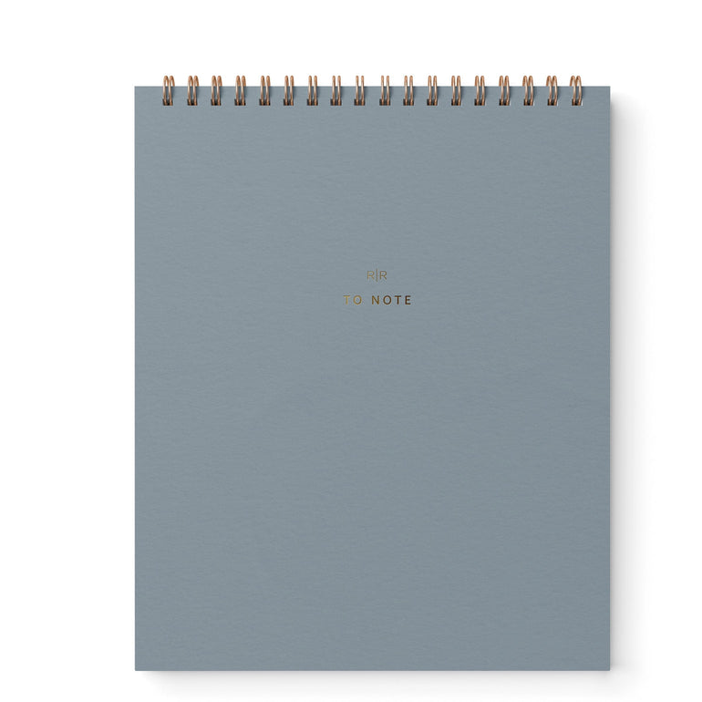 Sample Sale - To Note Lined Notebook - Ramona & Ruth Steel Blue 