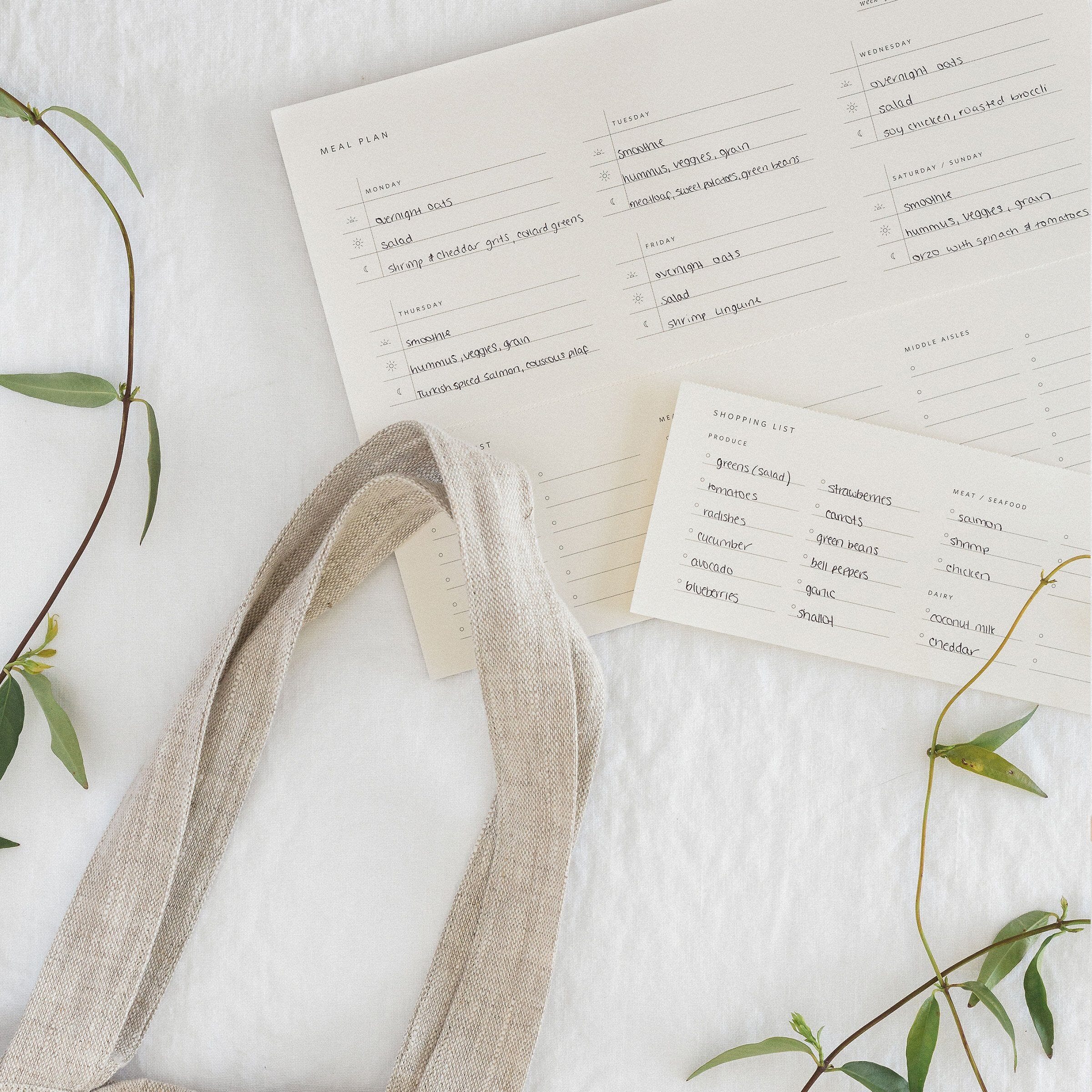 Sample Sale - Weekly Meal Planner Notepad - Ramona & Ruth 