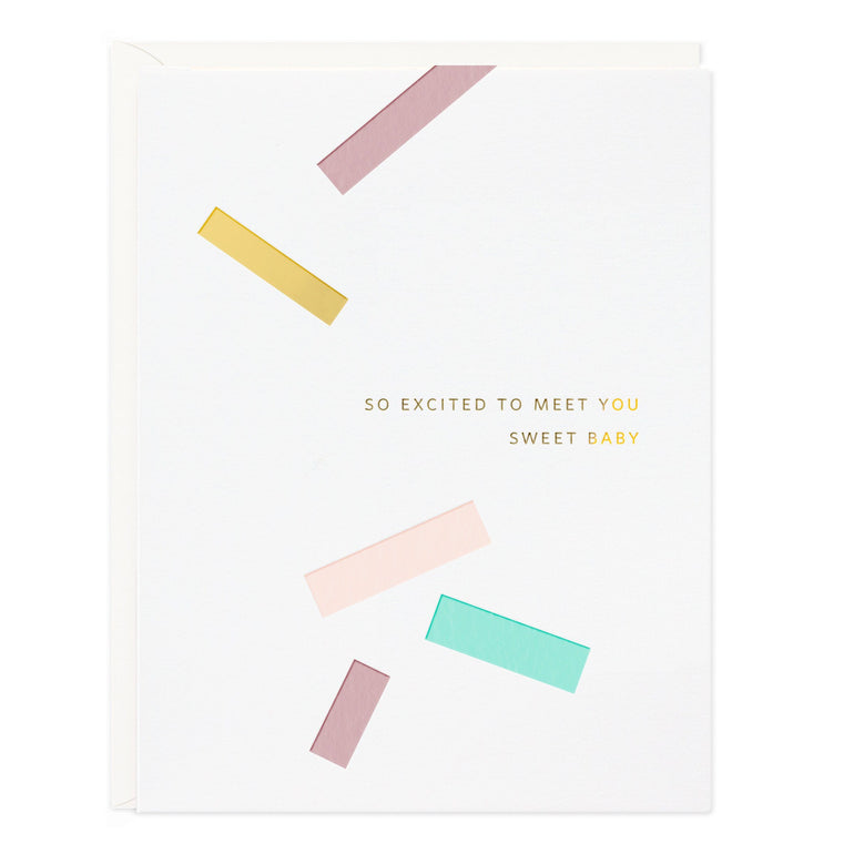 Sweet Baby Confetti Card - Ramona & Ruth