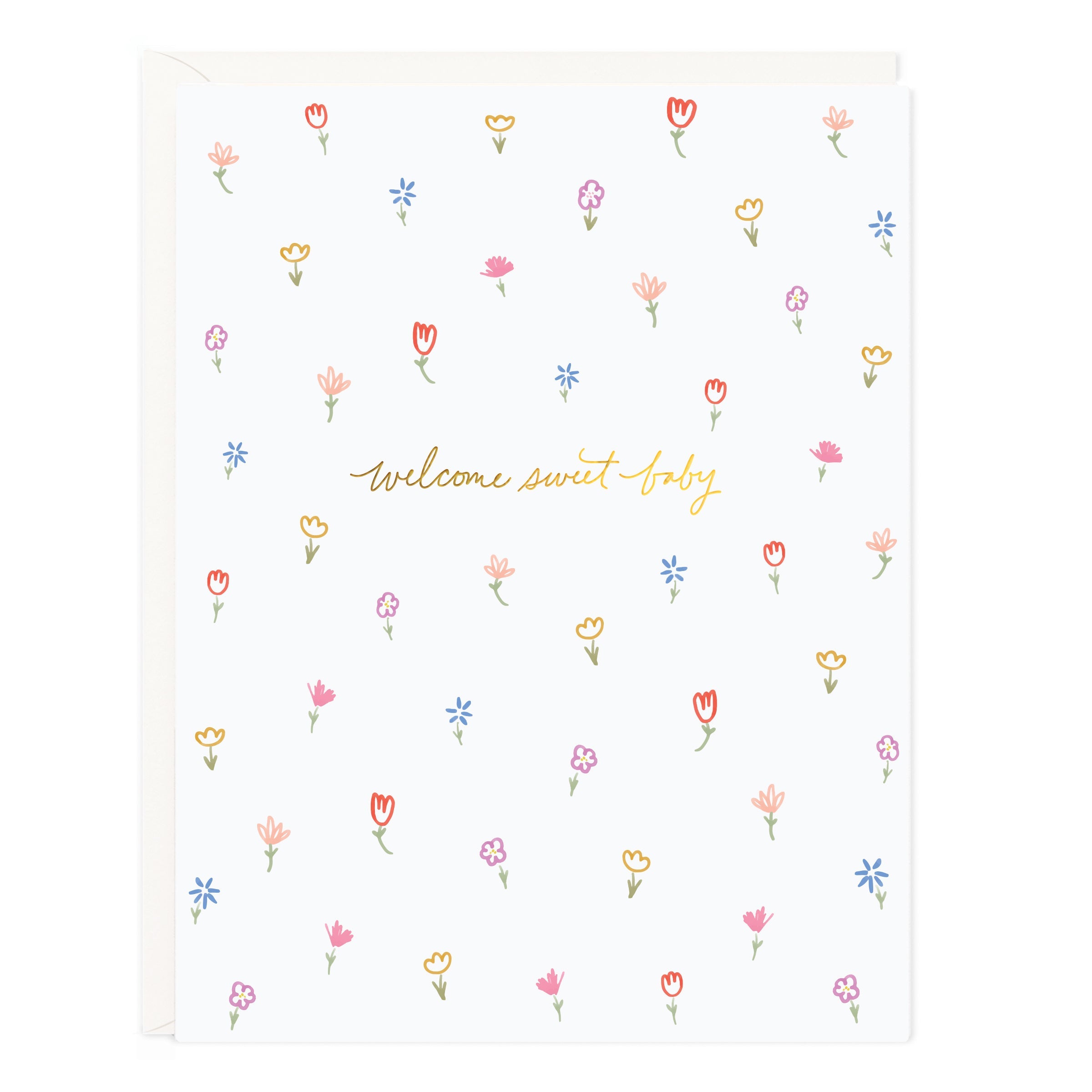 Sweet Baby Petite Floral Card - Ramona & Ruth 