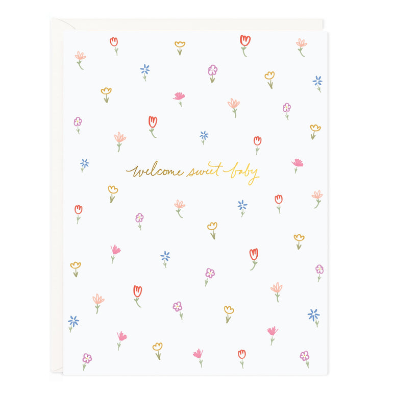 Sweet Baby Petite Floral Card - Ramona & Ruth 