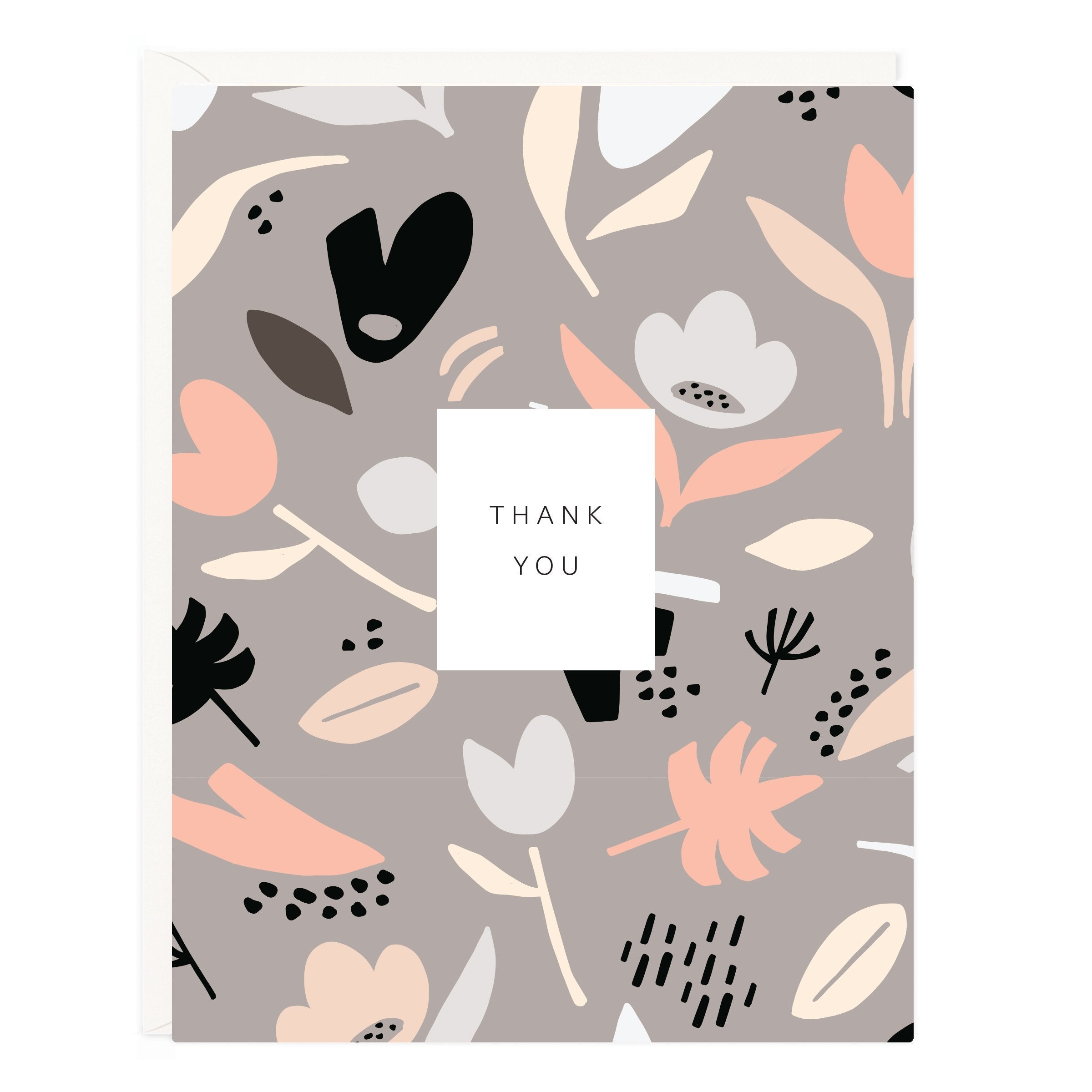 Thank You Floral Pattern Card - Ramona & Ruth