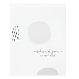 Thank You White Dots Card - Ramona & Ruth