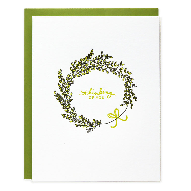 Thinking of You Wreath Card - Ramona & Ruth