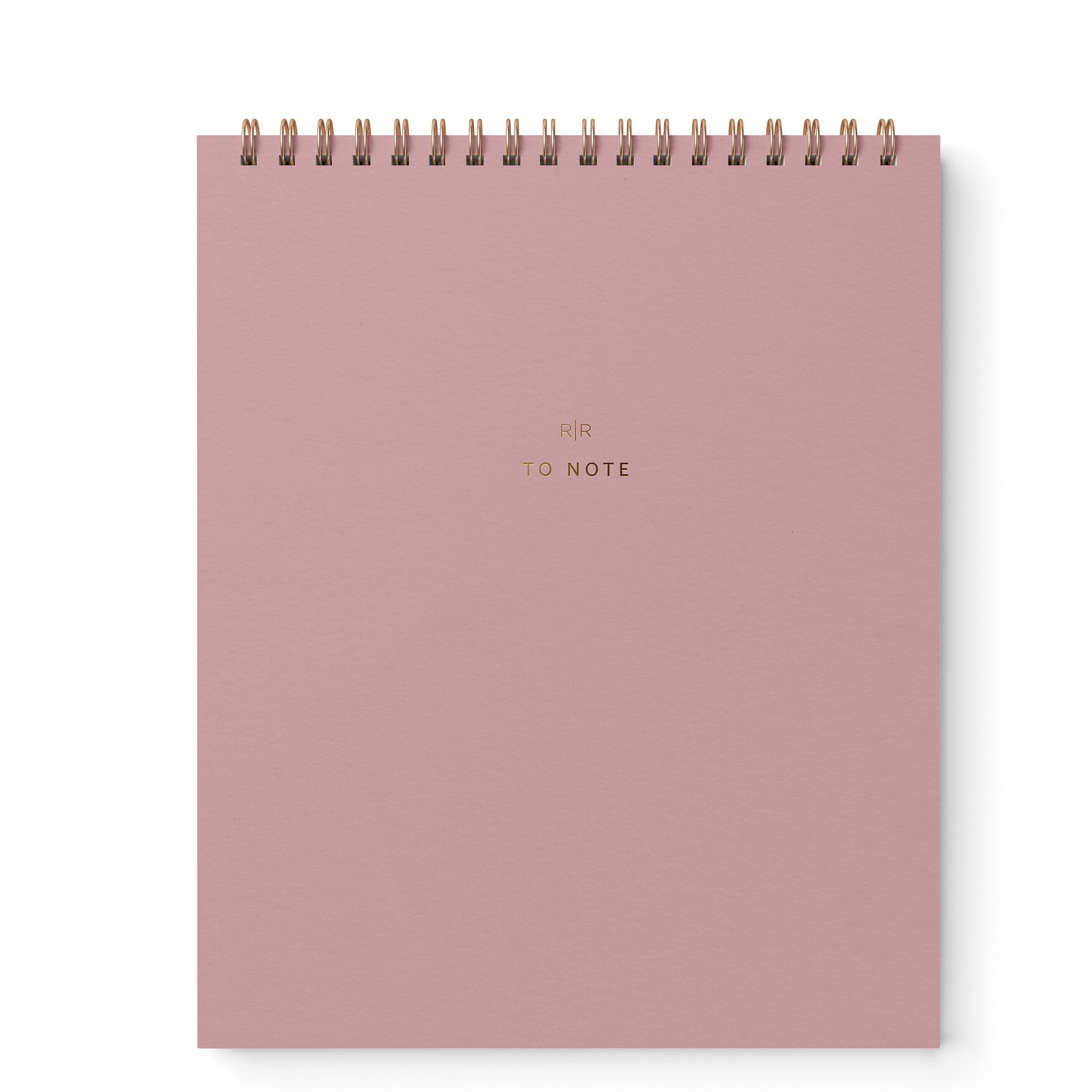 To Note Lined Notebook - Ramona & Ruth Dusty Rose 