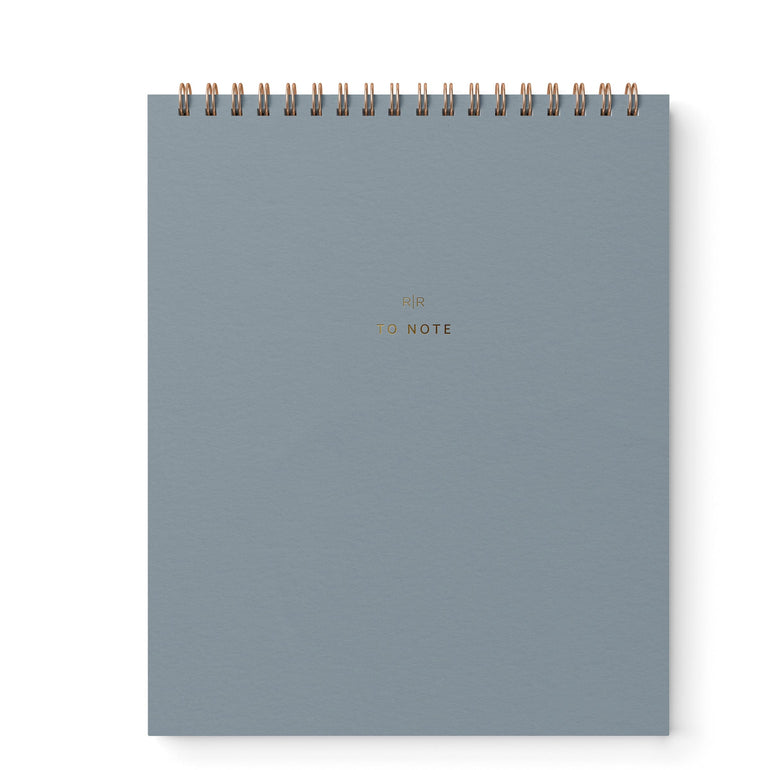 To Note Lined Notebook - Ramona & Ruth Steel Blue 