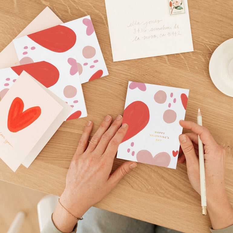 Valentine Abstract Card - Ramona & Ruth 