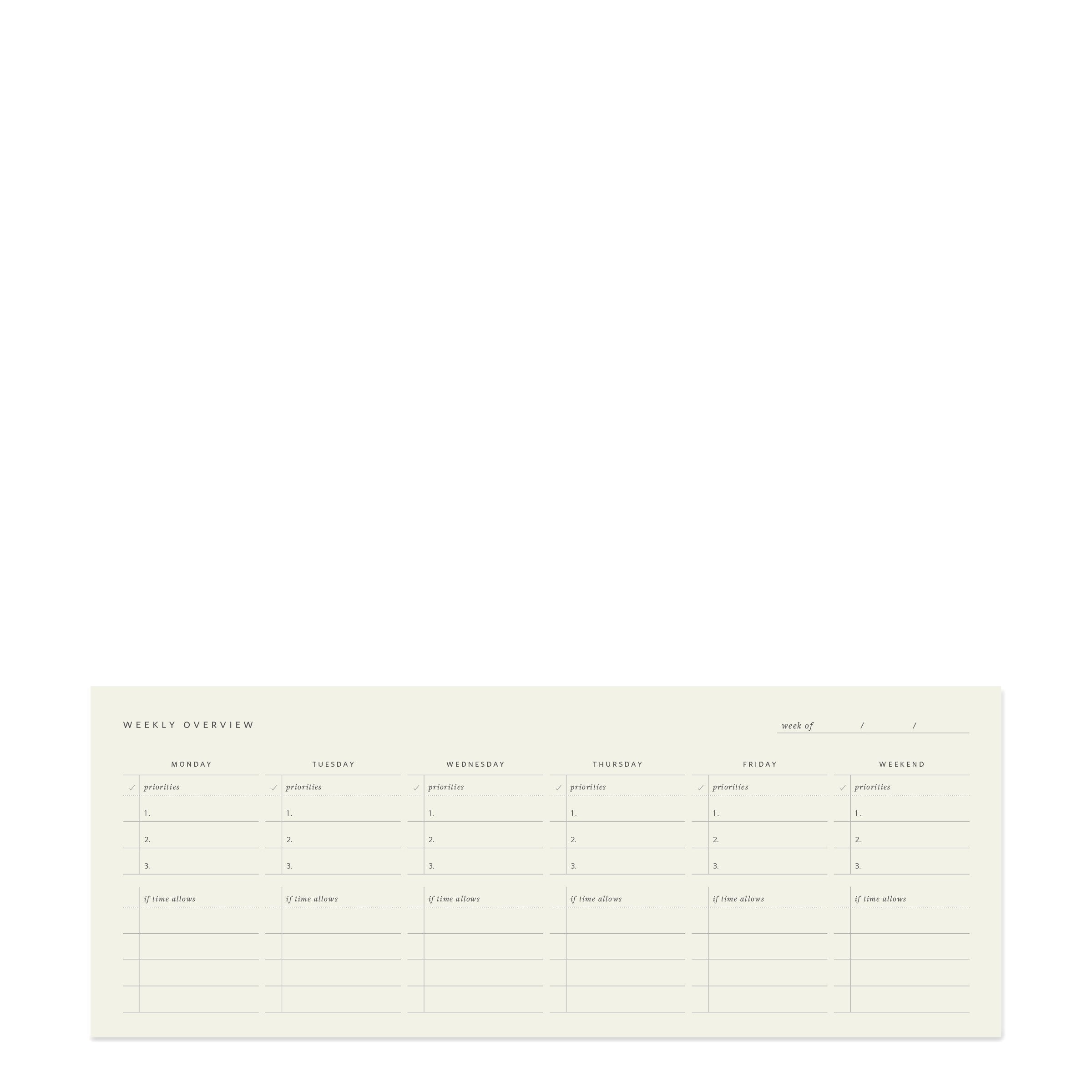 Weekly Keyboard Planner Deskpad - Ramona & Ruth