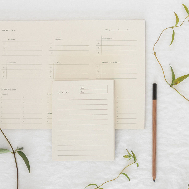 LPA Blackout Notepads, Meal Planner