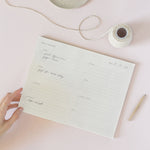 Weekly Overview Notepad - Ramona & Ruth