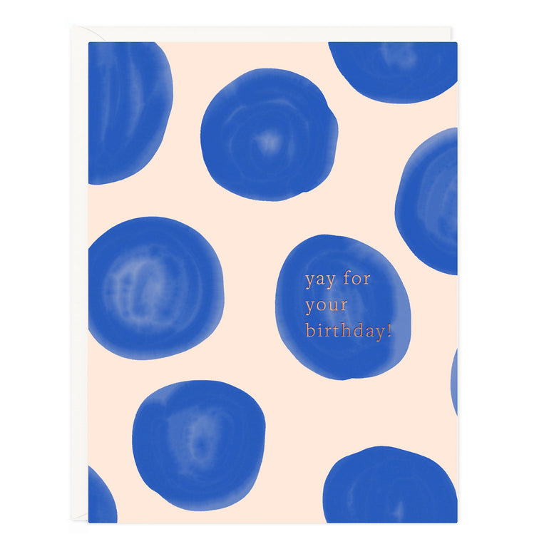 Yay Birthday Dots Card - Ramona & Ruth