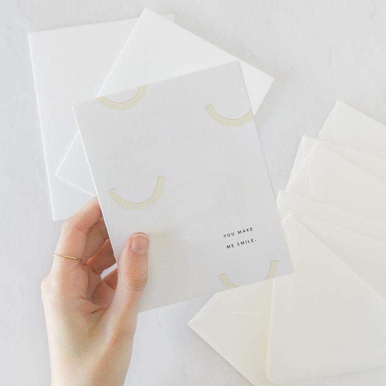 You Make Me Smile Card - Ramona & Ruth