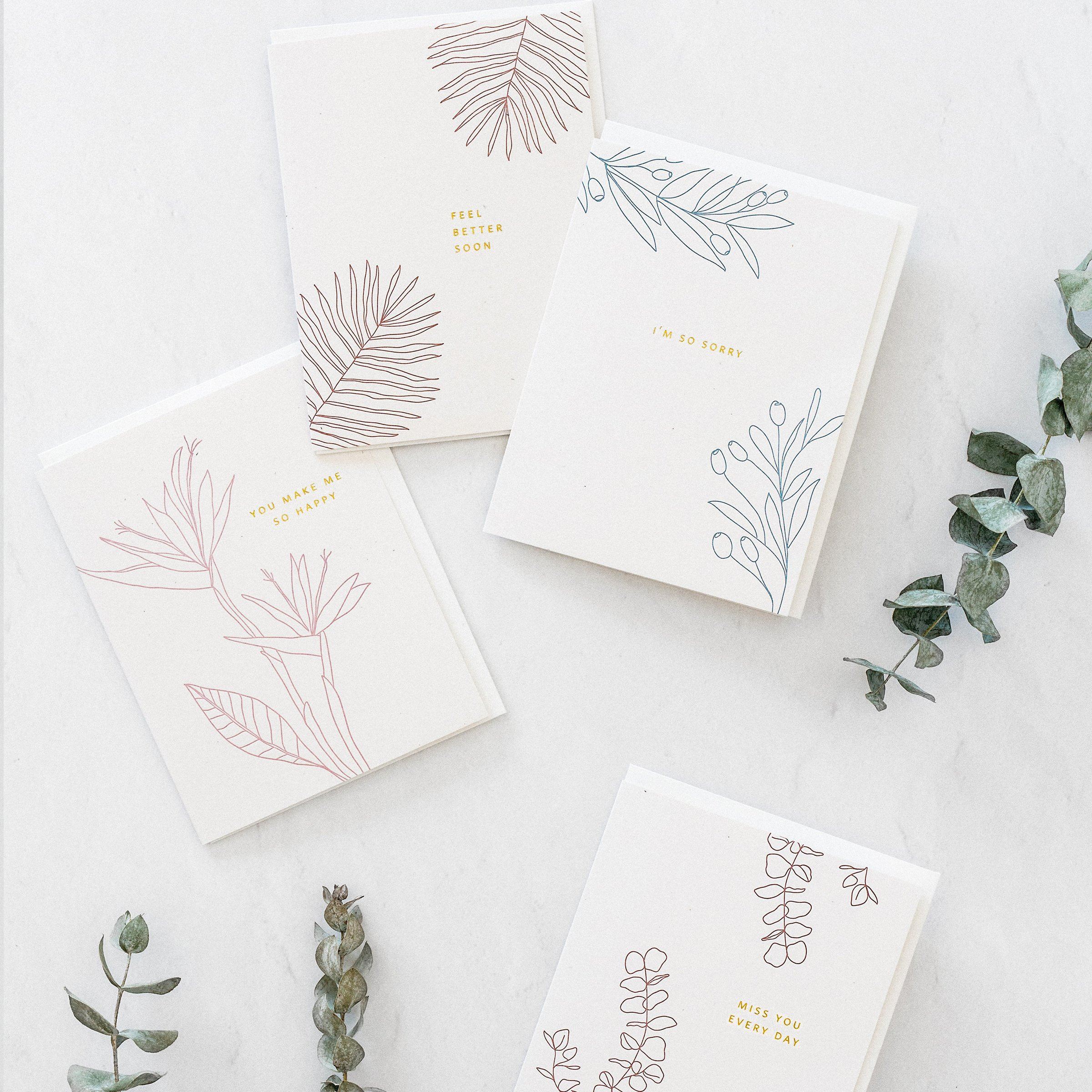 You Make Me So Happy Botanical Card - Ramona & Ruth