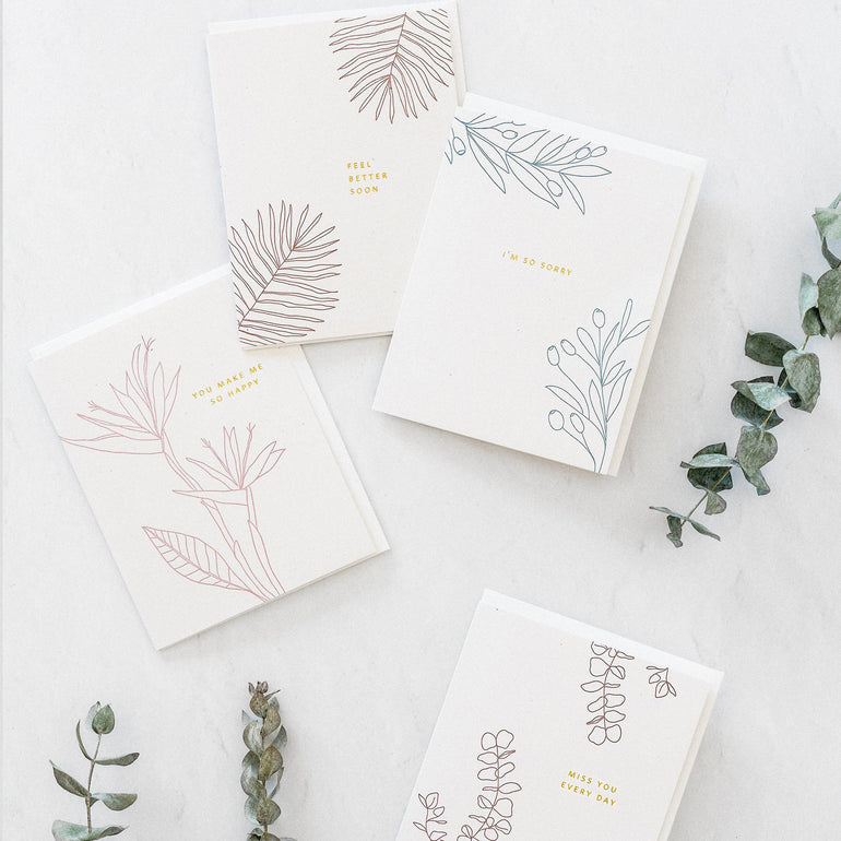 You Make Me So Happy Botanical Card - Ramona & Ruth